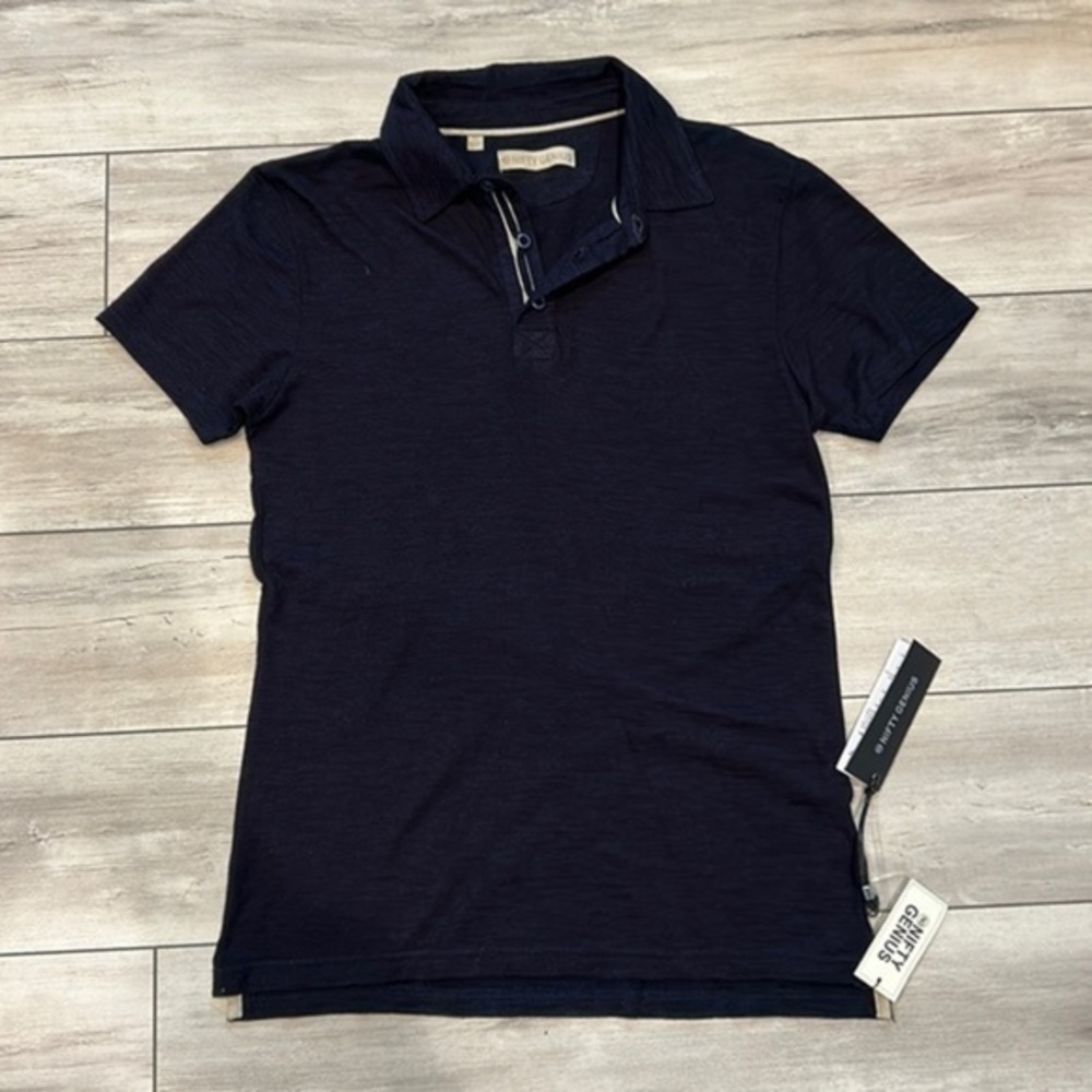 Nifty Genius size small Nicklaus Slot Button Polo shirt nwt